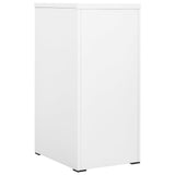 NNEVL Filing Cabinet White 46x62x102.5 cm Steel