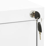 NNEVL Filing Cabinet White 46x62x102.5 cm Steel