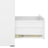NNEVL Filing Cabinet White 46x62x102.5 cm Steel