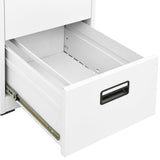 NNEVL Filing Cabinet White 46x62x102.5 cm Steel