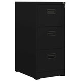 NNEVL Filing Cabinet Black 46x62x102.5 cm Steel