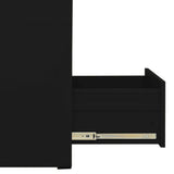 NNEVL Filing Cabinet Black 46x62x102.5 cm Steel