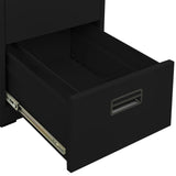 NNEVL Filing Cabinet Black 46x62x102.5 cm Steel