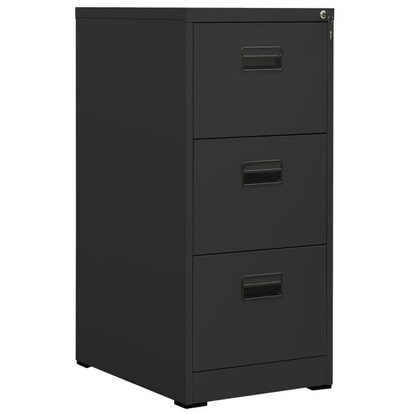 NNEVL Filing Cabinet Anthracite 46x62x102.5 cm Steel