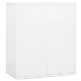 NNEVL Filing Cabinet White 90x46x103 cm Steel