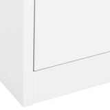 NNEVL Filing Cabinet White 90x46x103 cm Steel