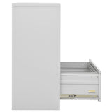 NNEVL Filing Cabinet Light Grey 90x46x103 cm Steel