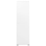 NNEVL Filing Cabinet White 90x46x164 cm Steel