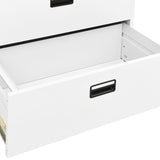 NNEVL Filing Cabinet White 90x46x164 cm Steel