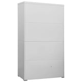 NNEVL Filing Cabinet Light Grey 90x46x164 cm Steel
