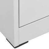 NNEVL Filing Cabinet Light Grey 90x46x164 cm Steel