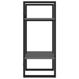 NNEVL 2-Tier Book Cabinet Grey 40x30x70 cm Chipboard