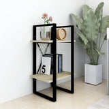 NNEVL 2-Tier Book Cabinet Sonoma Oak 40x30x70 cm Chipboard