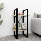 NNEVL 2-Tier Book Cabinet Sonoma Oak 40x30x70 cm Chipboard