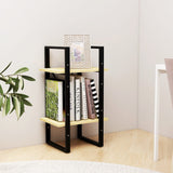 NNEVL 2-Tier Book Cabinet 40x30x70 cm Solid Pine Wood