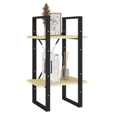 NNEVL 2-Tier Book Cabinet 40x30x70 cm Solid Pine Wood