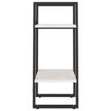 NNEVL 2-Tier Book Cabinet White 40x30x70 cm Solid Pine Wood