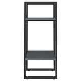 NNEVL 2-Tier Book Cabinet Grey 40x30x70 cm Solid Pine Wood