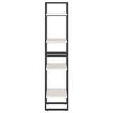 NNEVL 4-Tier Book Cabinet White 40x30x140 cm Solid Pine Wood