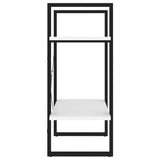 NNEVL 2-Tier Book Cabinet White 60x30x70 cm Chipboard