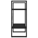 NNEVL 2-Tier Book Cabinet Black 60x30x70 cm Chipboard