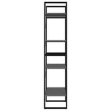 NNEVL 4-Tier Book Cabinet Grey 60x30x140 cm Chipboard
