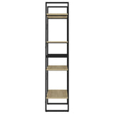 NNEVL 4-Tier Book Cabinet Sonoma Oak 60x30x140 cm Chipboard