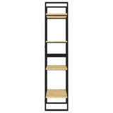 NNEVL 4-Tier Book Cabinet 60x30x140 cm Solid Pine Wood