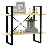 NNEVL 2-Tier Book Cabinet 80x30x70 cm Solid Pine Wood