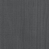 NNEVL 2-Tier Book Cabinet Grey 80x30x70 cm Solid Pine Wood