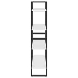 NNEVL 4-Tier Book Cabinet White 80x30x140 cm Chipboard