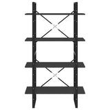 NNEVL 4-Tier Book Cabinet Grey 80x30x140 cm Chipboard