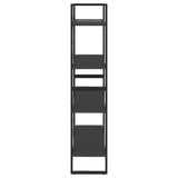NNEVL 4-Tier Book Cabinet Grey 80x30x140 cm Chipboard