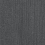 NNEVL 4-Tier Book Cabinet Grey 80x30x140 cm Solid Pine Wood