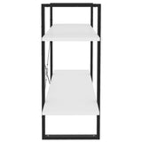 NNEVL 2-Tier Book Cabinet White 100x30x70 cm Chipboard