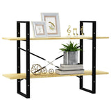 NNEVL 2-Tier Book Cabinet 100x30x70 cm Solid Pine Wood