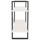 NNEVL 2-Tier Book Cabinet White 100x30x70 cm Solid Pine Wood