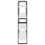 NNEVL 4-Tier Book Cabinet White 100x30x140 cm Chipboard