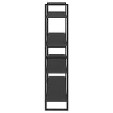 NNEVL 4-Tier Book Cabinet Grey 100x30x140 cm Chipboard