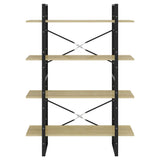 NNEVL 4-Tier Book Cabinet Sonoma Oak 100x30x140 cm Chipboard