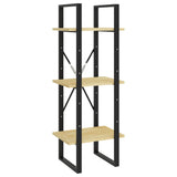 NNEVL 3-Tier Book Cabinet 40x30x105 cm Solid Pinewood