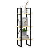 NNEVL 3-Tier Book Cabinet 40x30x105 cm Solid Pinewood