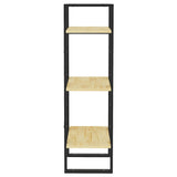 NNEVL 3-Tier Book Cabinet 40x30x105 cm Solid Pinewood