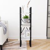 NNEVL 3-Tier Book Cabinet White 40x30x105 cm Solid Pinewood
