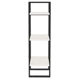 NNEVL 3-Tier Book Cabinet White 40x30x105 cm Solid Pinewood