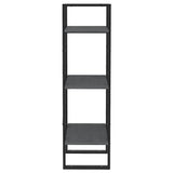 NNEVL 3-Tier Book Cabinet Grey 40x30x105 cm Solid Pinewood