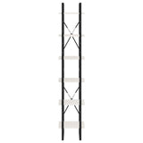 NNEVL High Cabinet White 40x30x210 cm Solid Pine Wood