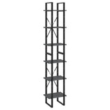 NNEVL High Cabinet Grey 40x30x210 cm Solid Pine Wood