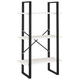 NNEVL Storage Shelf White 60x30x105 cm Solid Pine Wood