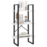 NNEVL Storage Shelf White 60x30x105 cm Solid Pine Wood
